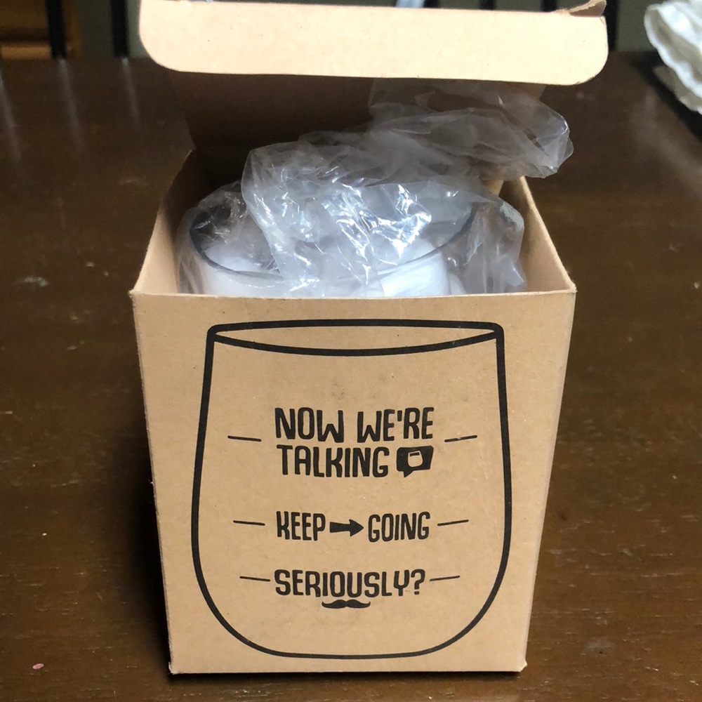 Gift set - wine glass and socks. Brand new